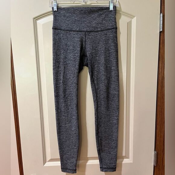 LULULEMON Wunder Under Hi-Rise Tight *28" Heathered Black Women’s Size 6 - Picture 6 of 9